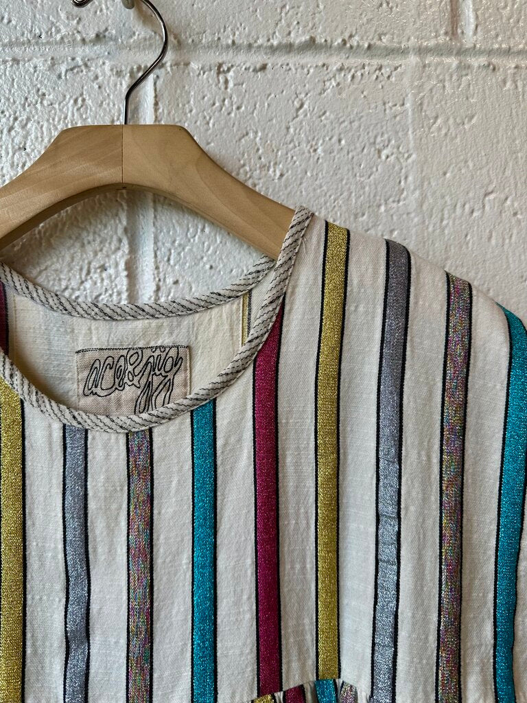 Ace & Jig Bon Bon Metallic Striped Top