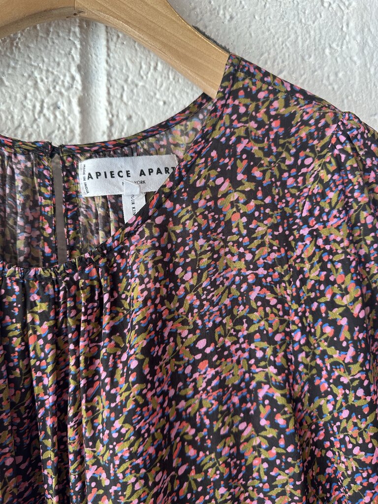 Apiece Apart Sheer Floral Dress