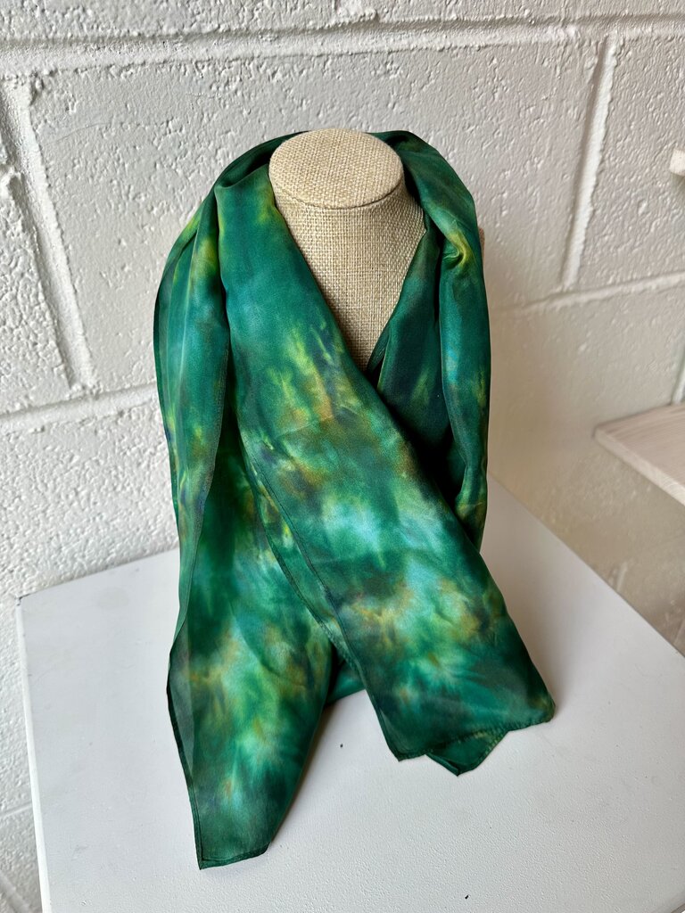 Handmade Dyed Silk Scarf