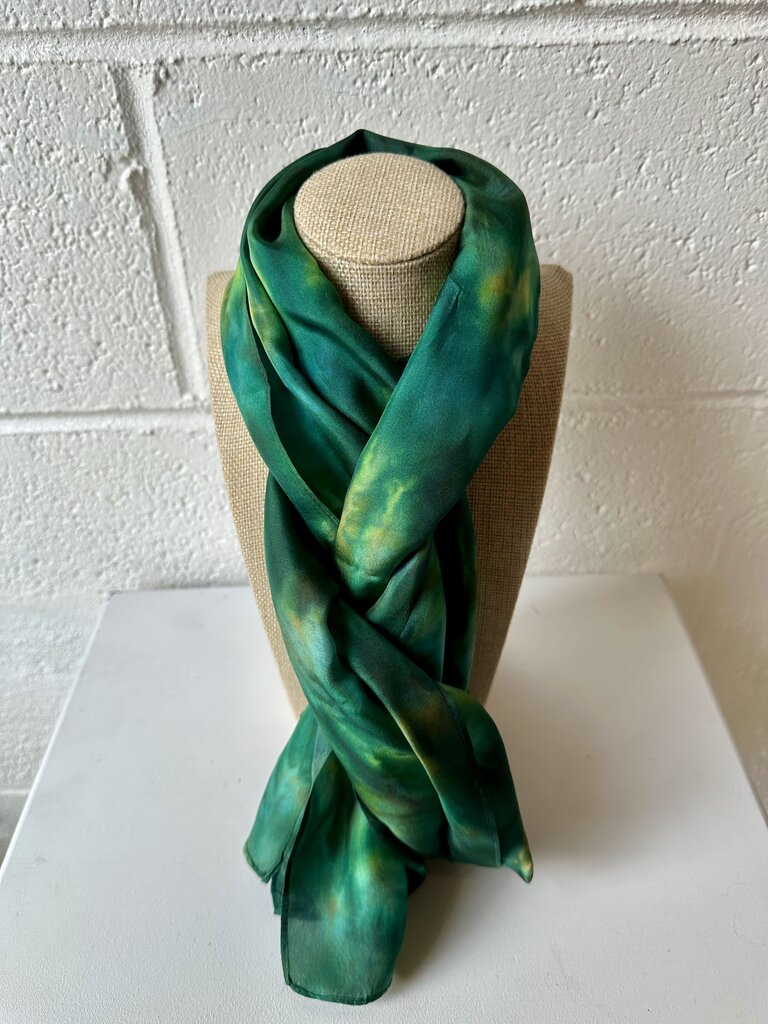 Handmade Dyed Silk Scarf