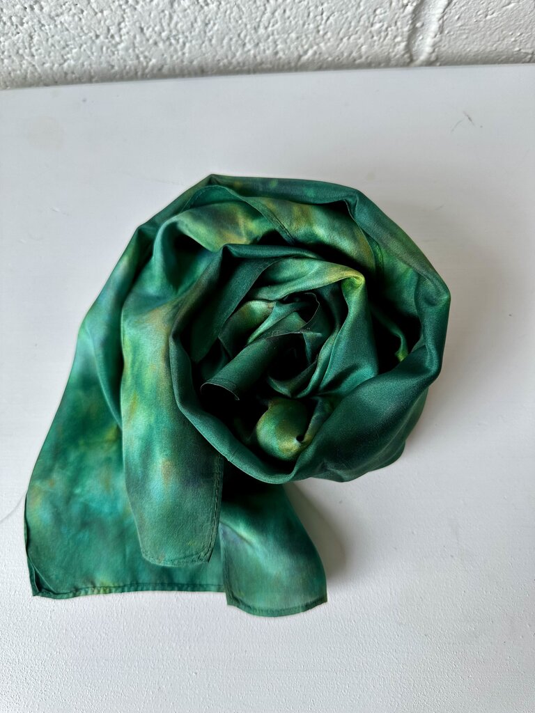 Handmade Dyed Silk Scarf