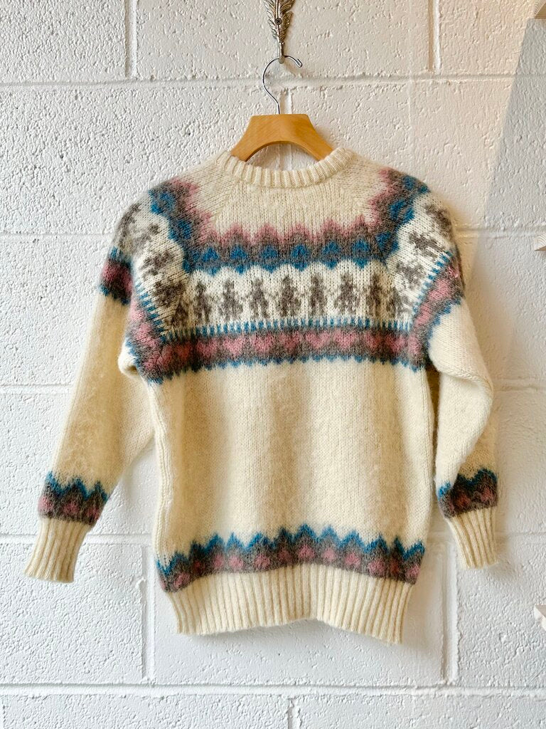 Alafoss Iceland Wool hand knit sweater