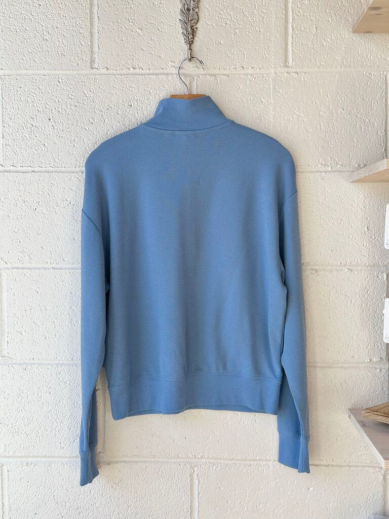 Sunday Best baby waffle half zip top