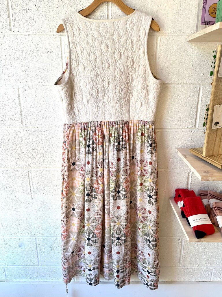 Christy Dawn NEW Quilted Tie Front Maxi Dress