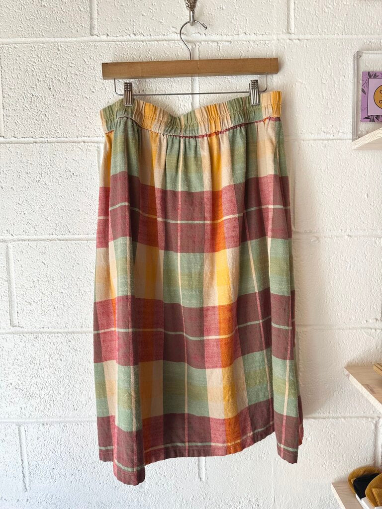 Ace & Jig 100% cotton plaid top/skirt SET