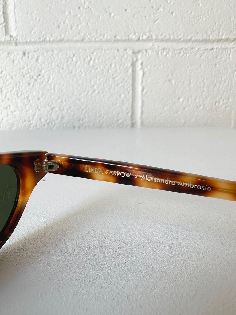 Linda Farrow 'Alessandra' tortoise cat eye sunglasses