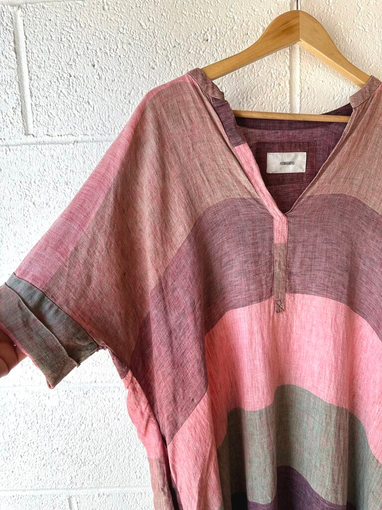 Humanoid Striped Linen Caftan