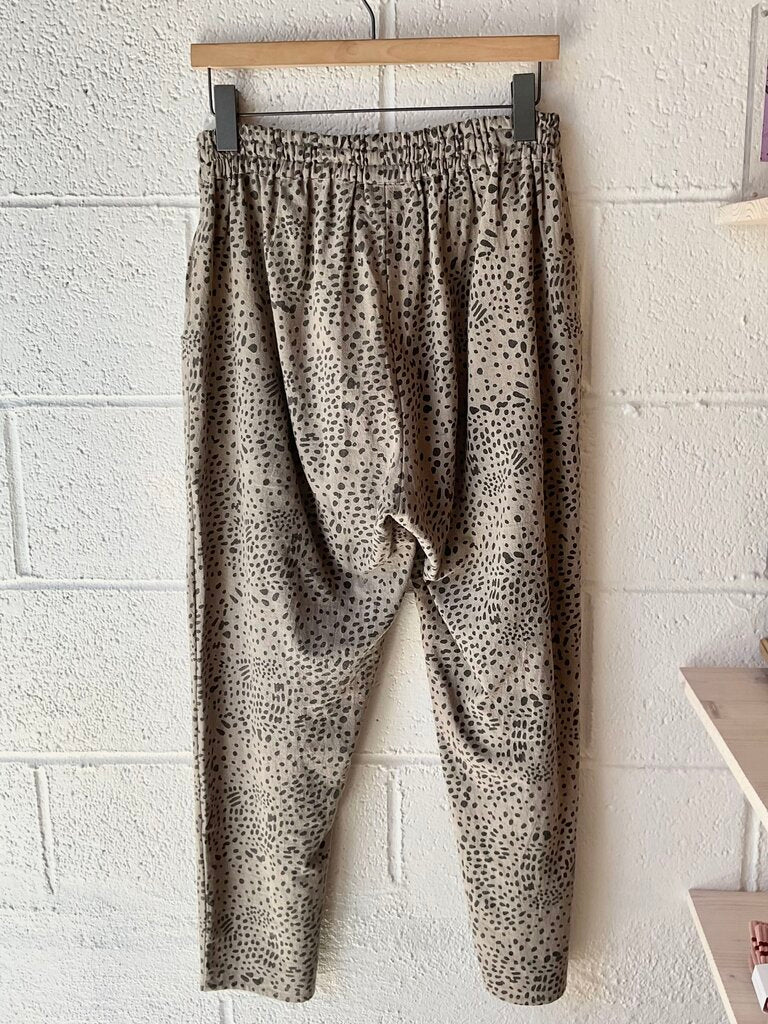 PO-EM NEW ‘Deck’ cotton animal print pants