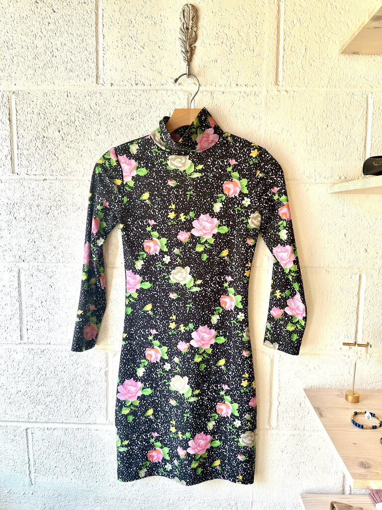 Vetements Floral body con dress