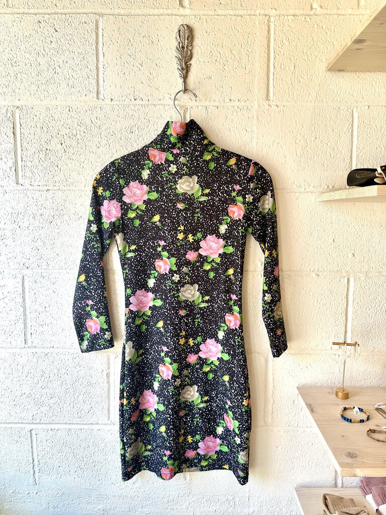 Vetements Floral body con dress