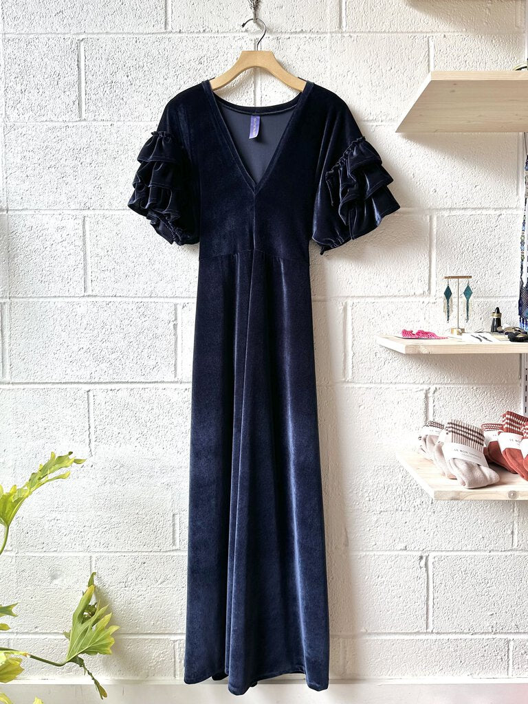 Holly Stalder velvet maxi dress