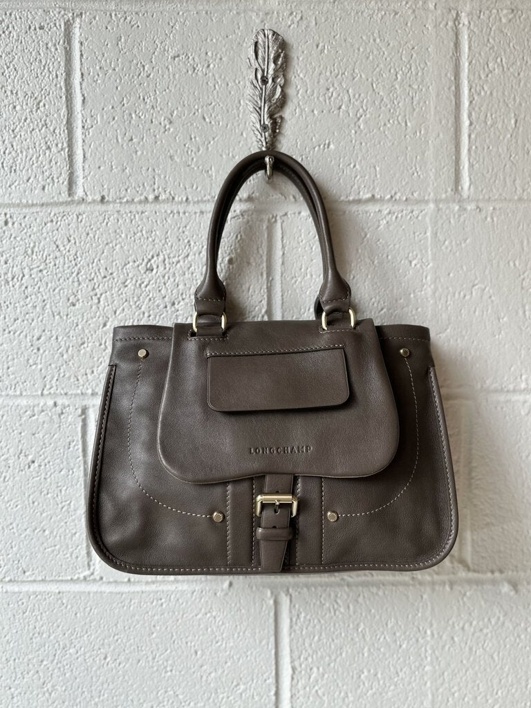 Longchamp leather handle bag