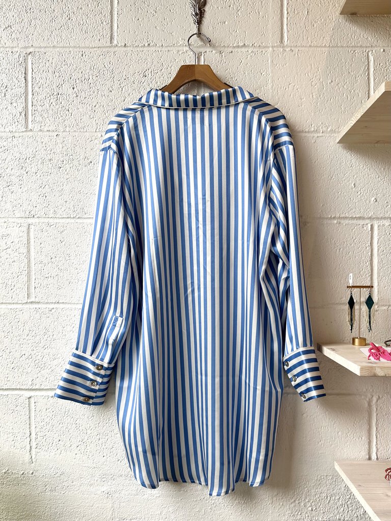 Petit Plume silk striped nightshirt