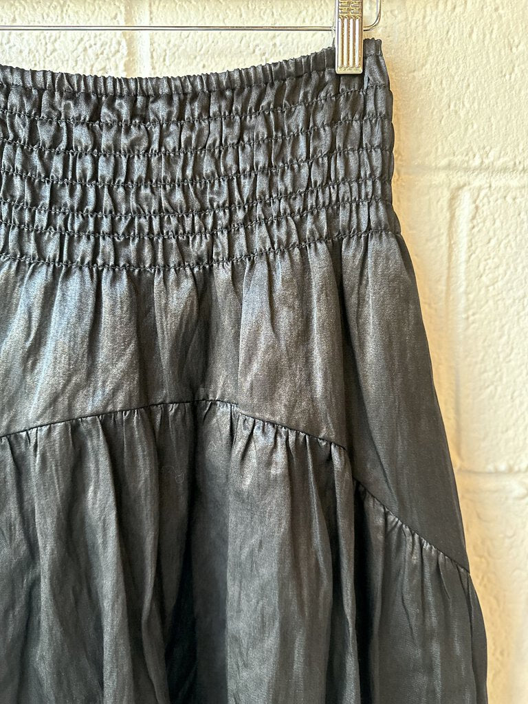 Vince smocked tiered skirt