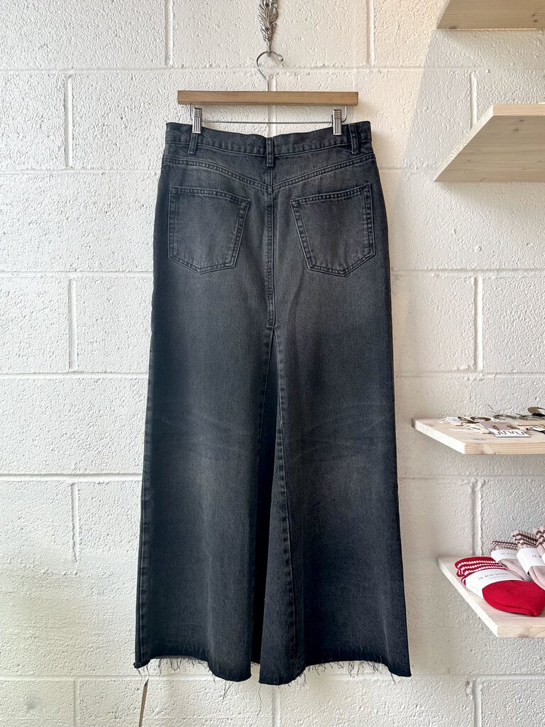 Reformation "Tazz" maxi denim skirt