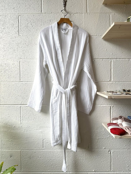 White Olive & Loom Robe Size S/M