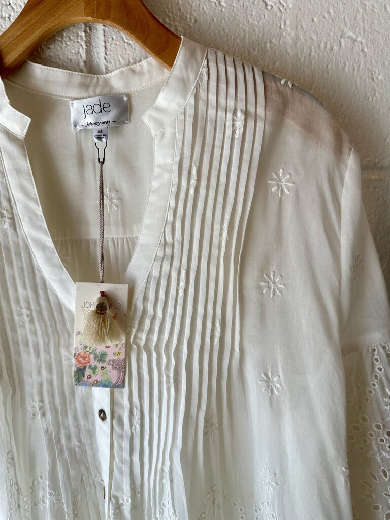 Jade by Johnny Was Eyelet Top