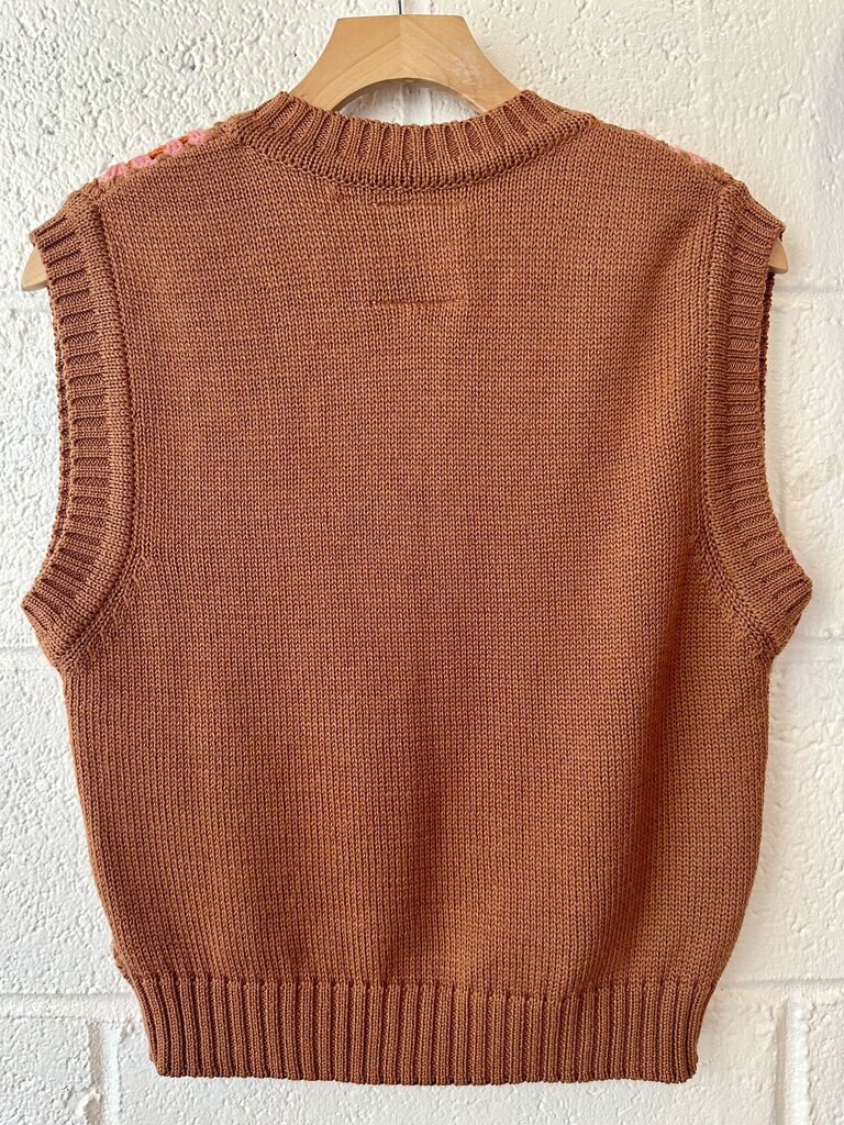 Stella Pardo x Anthropologie Crochet Sweater Vest