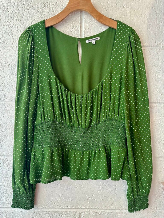 Reformation Polka Dot Top
