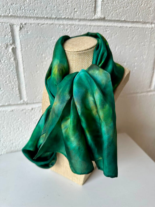 Handmade Dyed Silk Scarf