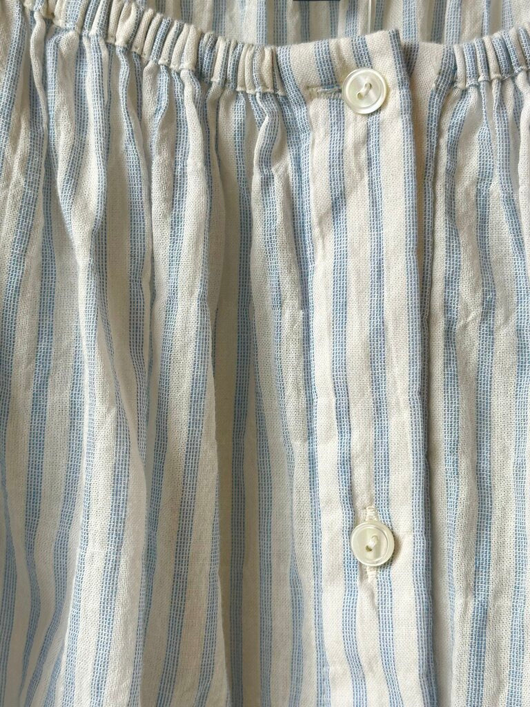 Nili Lotan Striped cinched Top (as is: armpit seam fray)