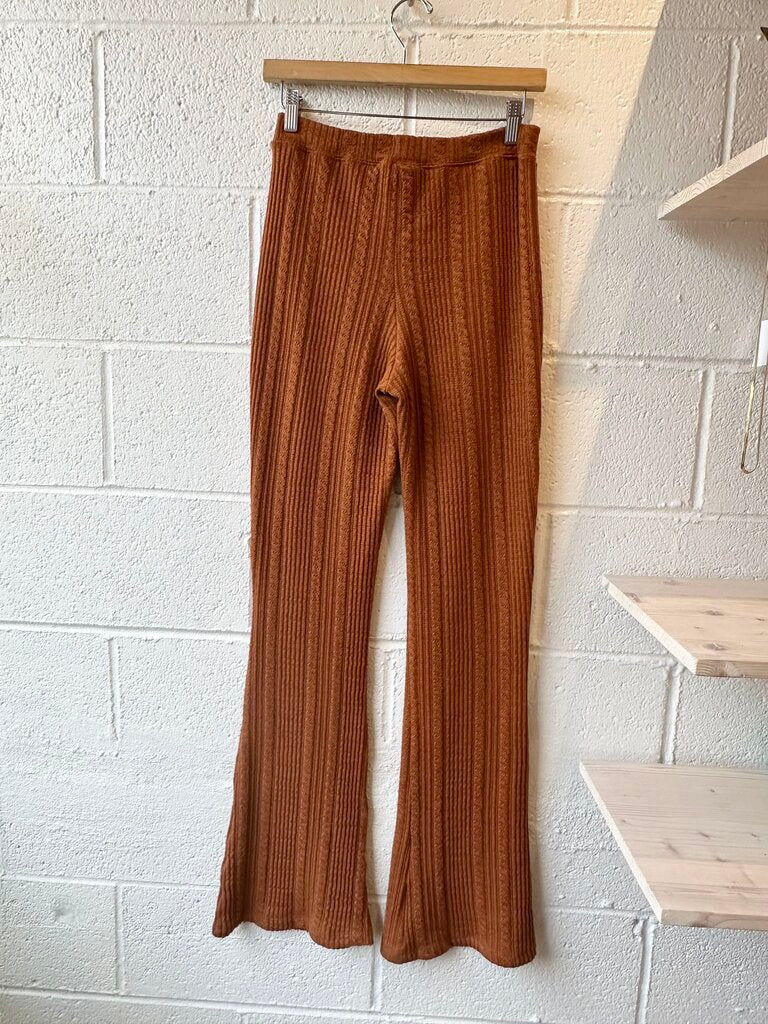 Damson Madder 'Edie' cable jersey knit flare