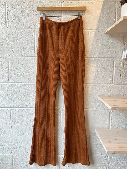 Damson Madder 'Edie' cable jersey knit flare