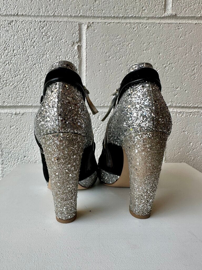 Miu Miu Heeled Glitter Boots