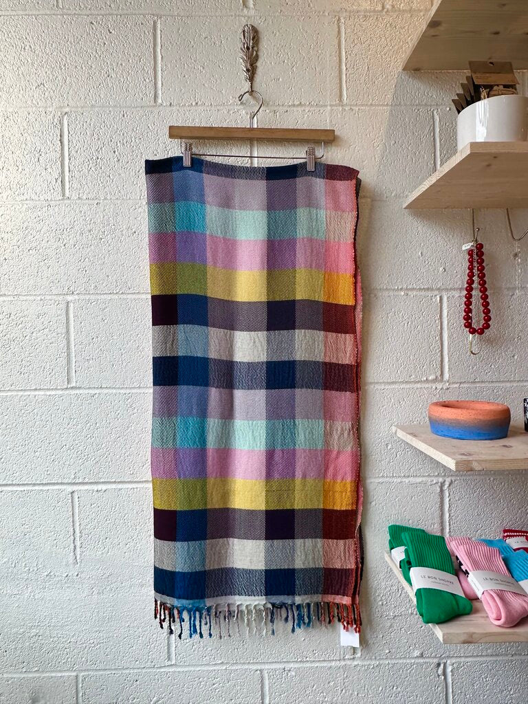 Handmade in Morocco NEW soft plaid throw blanket