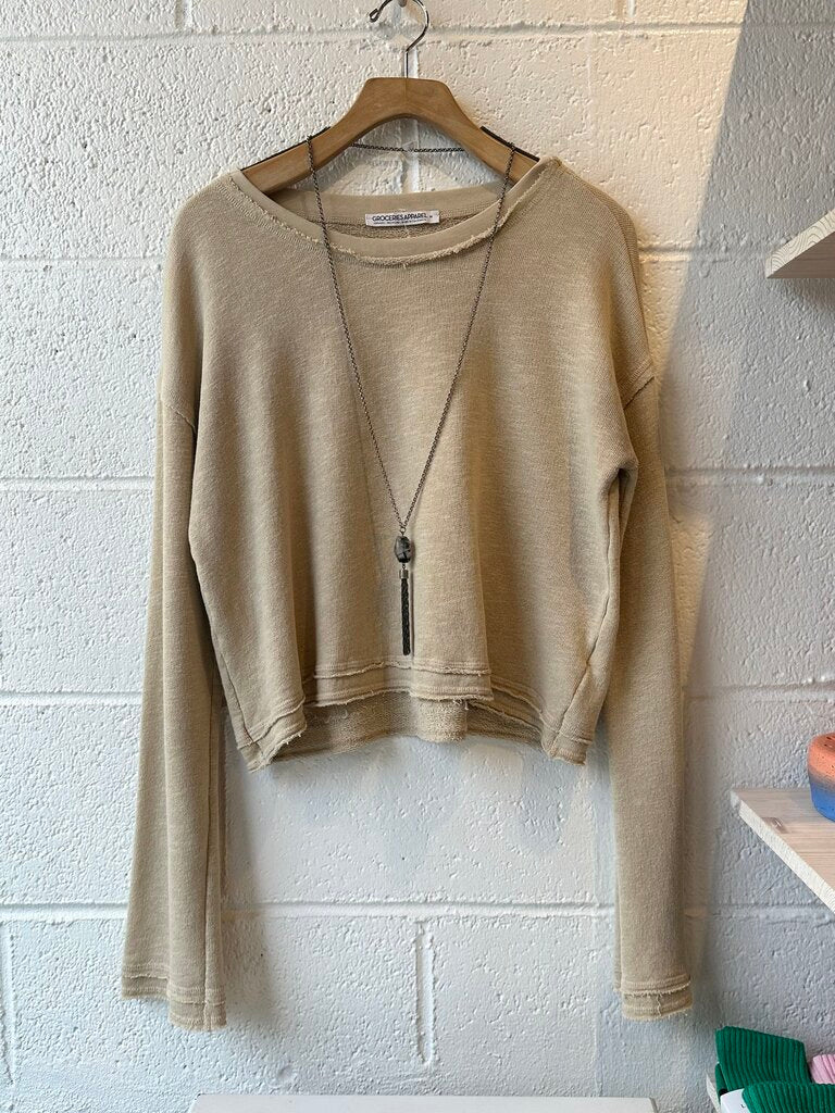 Grayling Portland smoky quartz long necklace