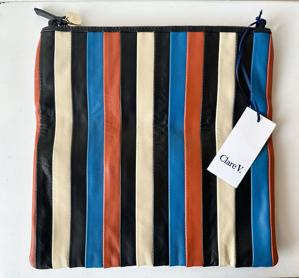 Clare V. NEW Foldover Nappa Clutch Bag
