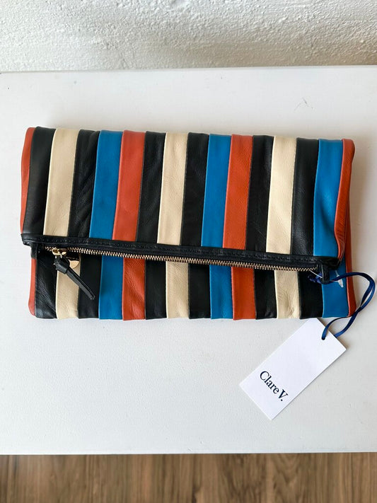 Clare V. NEW Foldover Nappa Clutch Bag