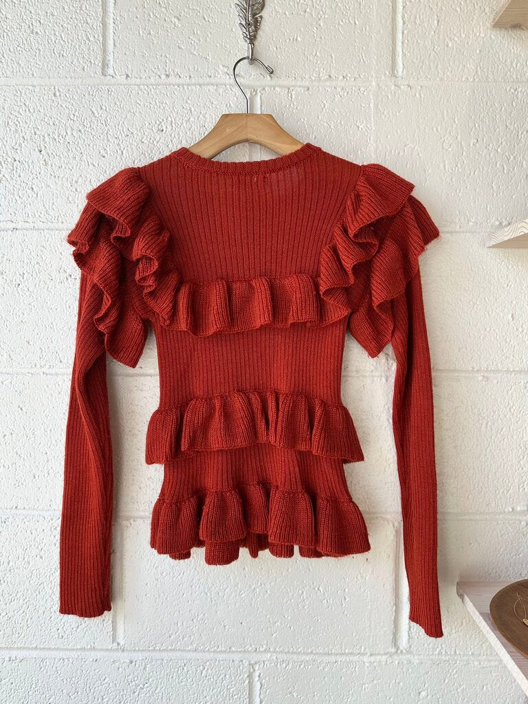 Ulla Johnson tiered ruffle sweater