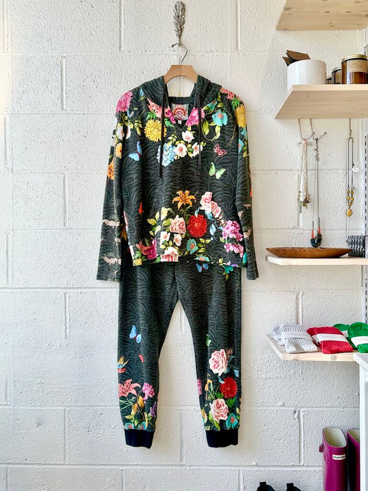 Johnny Was floral sweatpants SET
