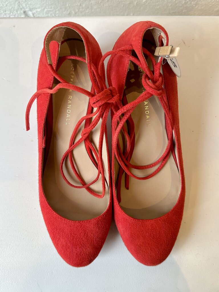 Loeffler Randall Clara lace up suede pump