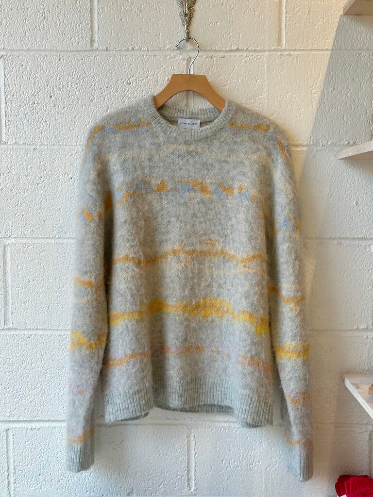 John Elliott abstract pattern wool blend sweater