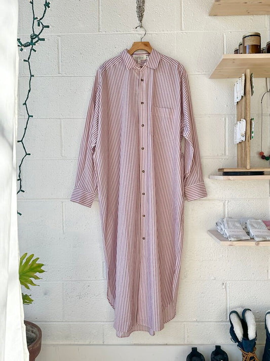 NEW Mamene 'Phoebe' shirt dress in rose stripe