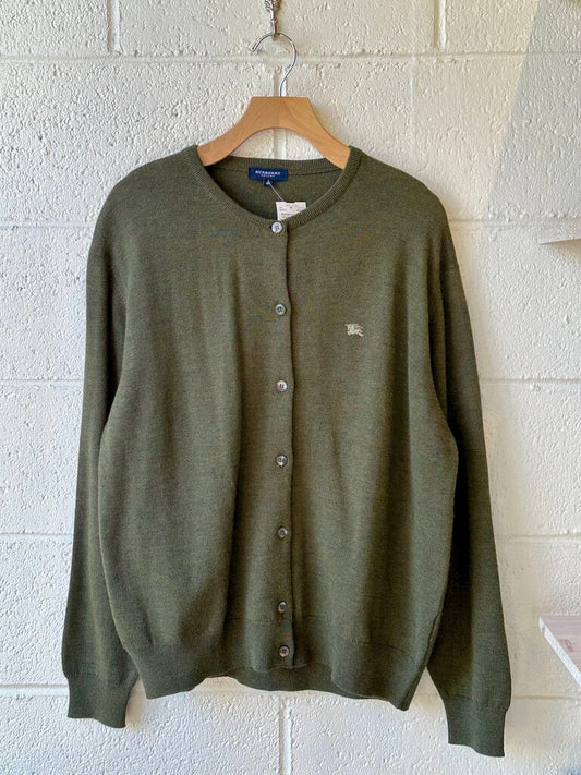 Burberry London crewneck button up cardigan