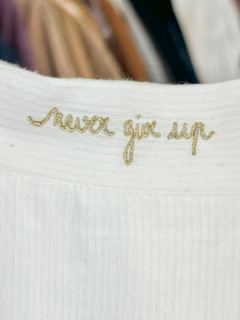 NEW "never give up" maxi skirt