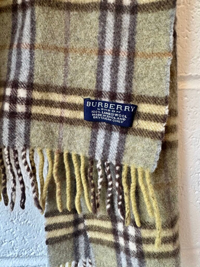 Vintage Burberry check scarf
