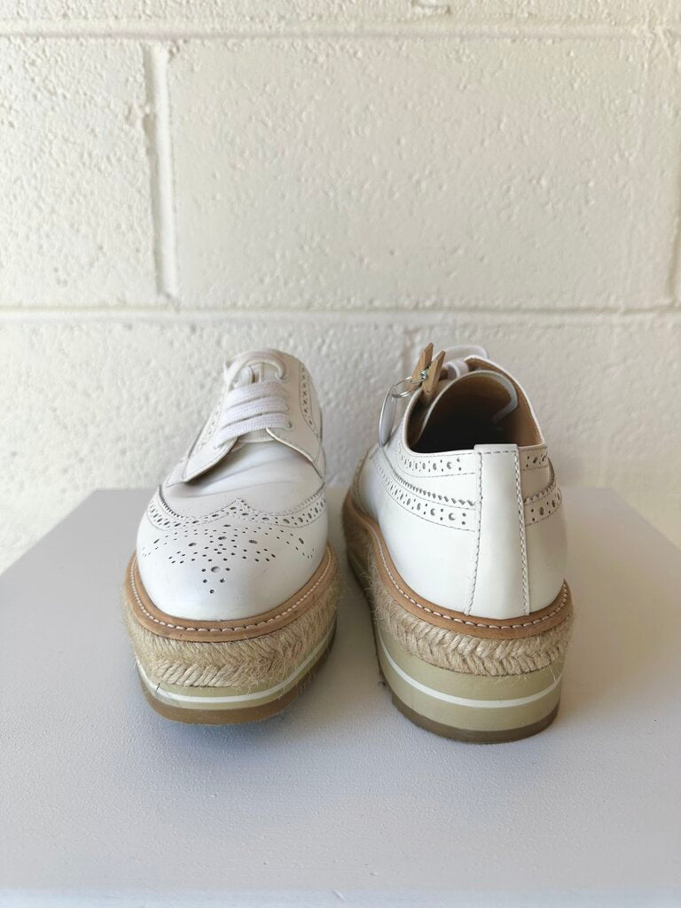 Prada 'Lace Up Platform Brogues' leather shoes