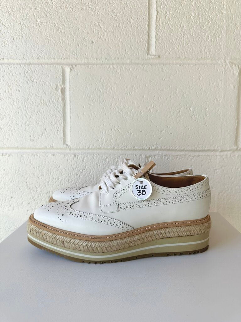 Prada 'Lace Up Platform Brogues' leather shoes