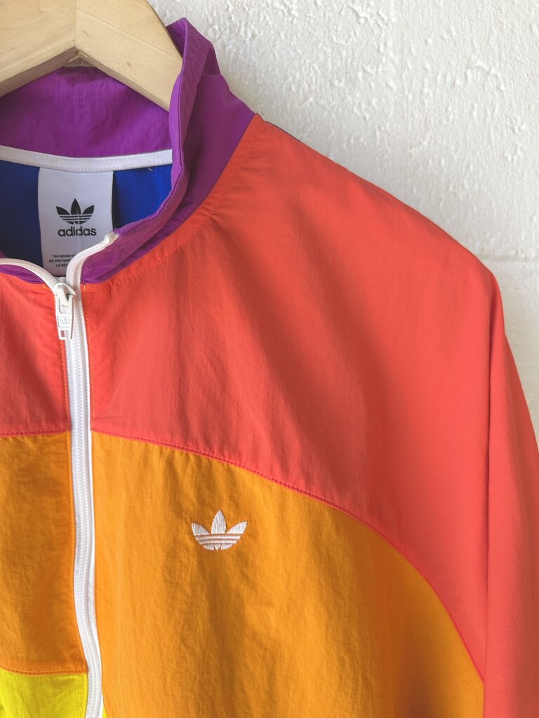 Adidas 'Pride Off Centre' rainbow track jacket