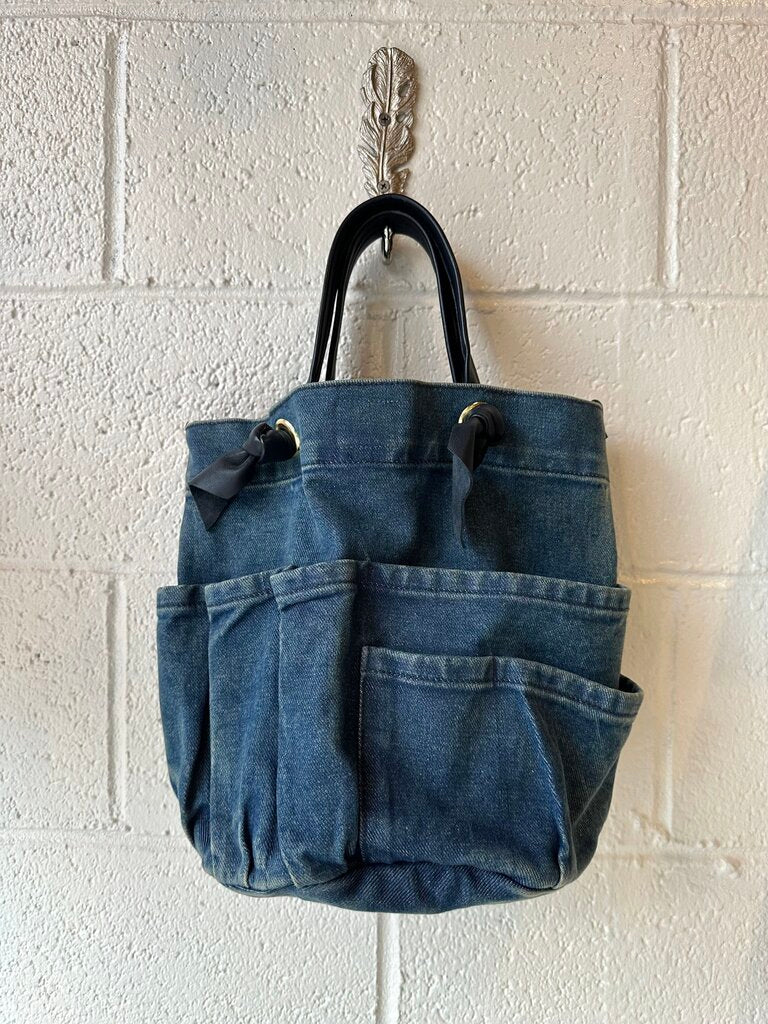 Clare V. Marine Denim Handbag