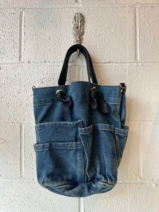 Clare V. Marine Denim Handbag