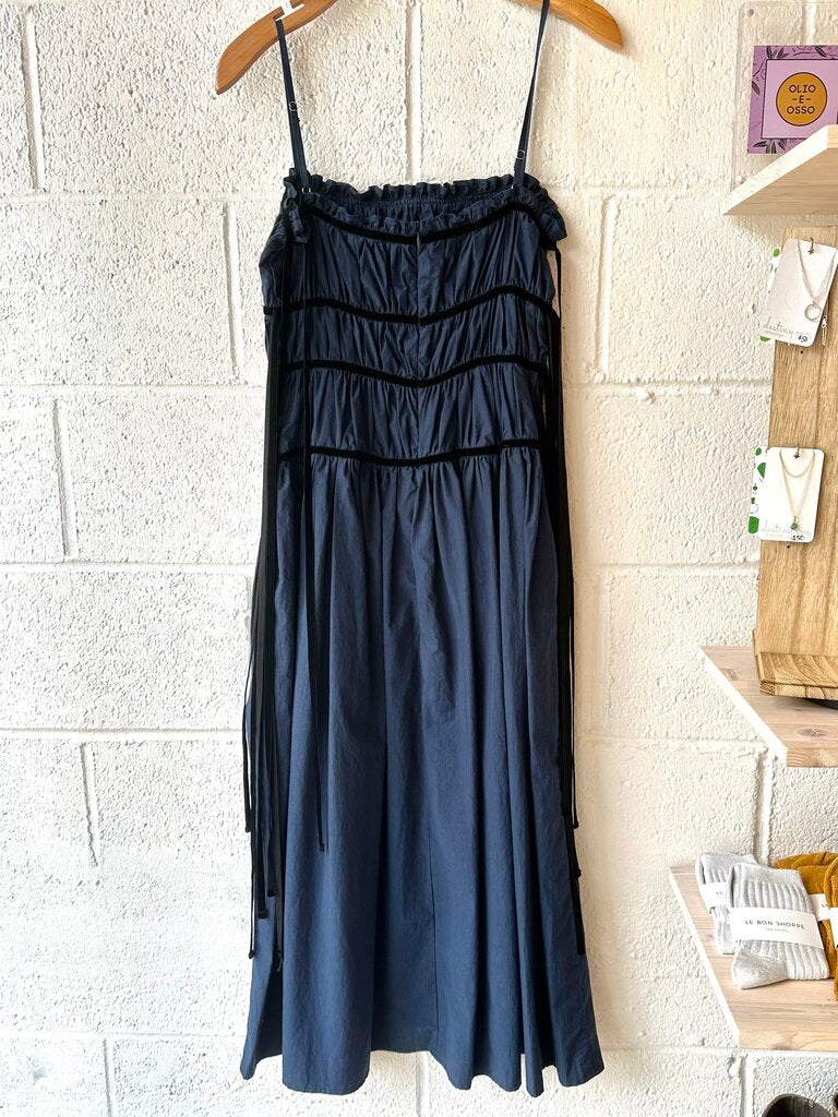 Ciao Lucia 'Elettra' ruched sleeveless midi dress