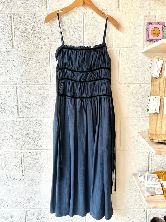 Ciao Lucia 'Elettra' ruched sleeveless midi dress