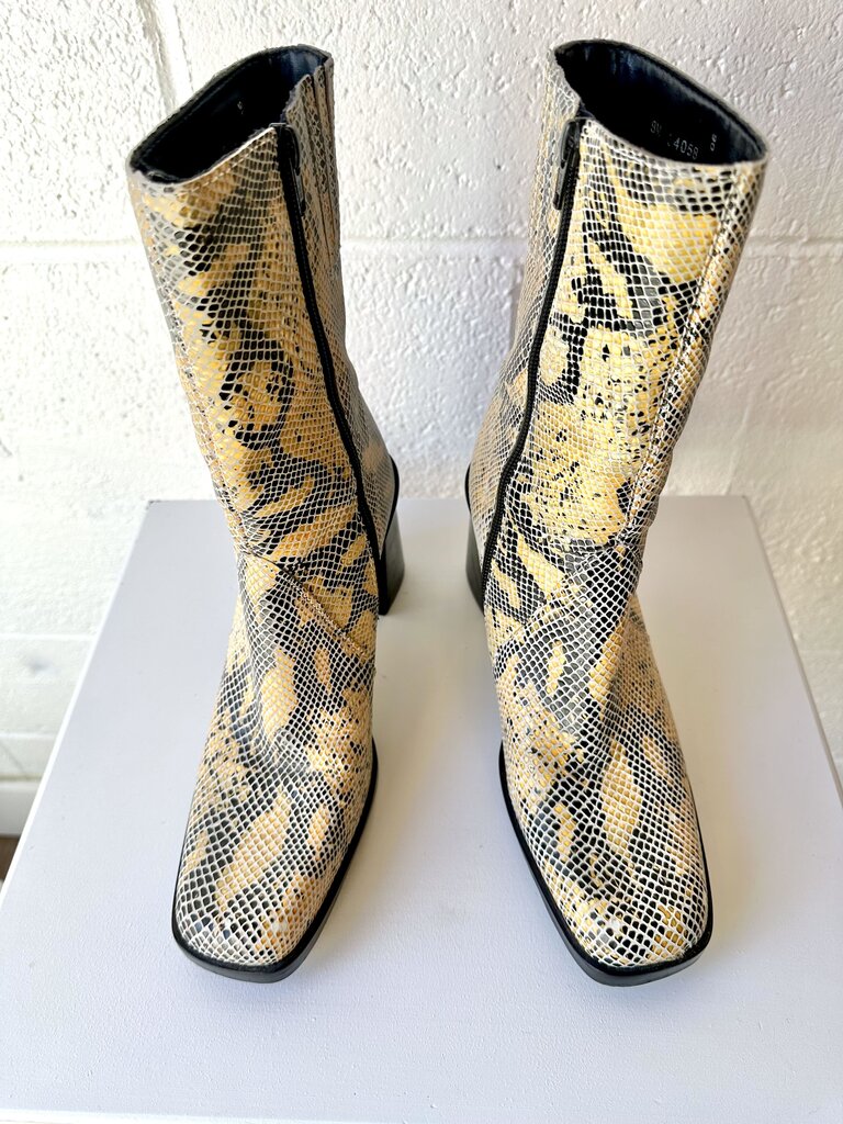 Vintage Mainframe Snakeprint Booties
