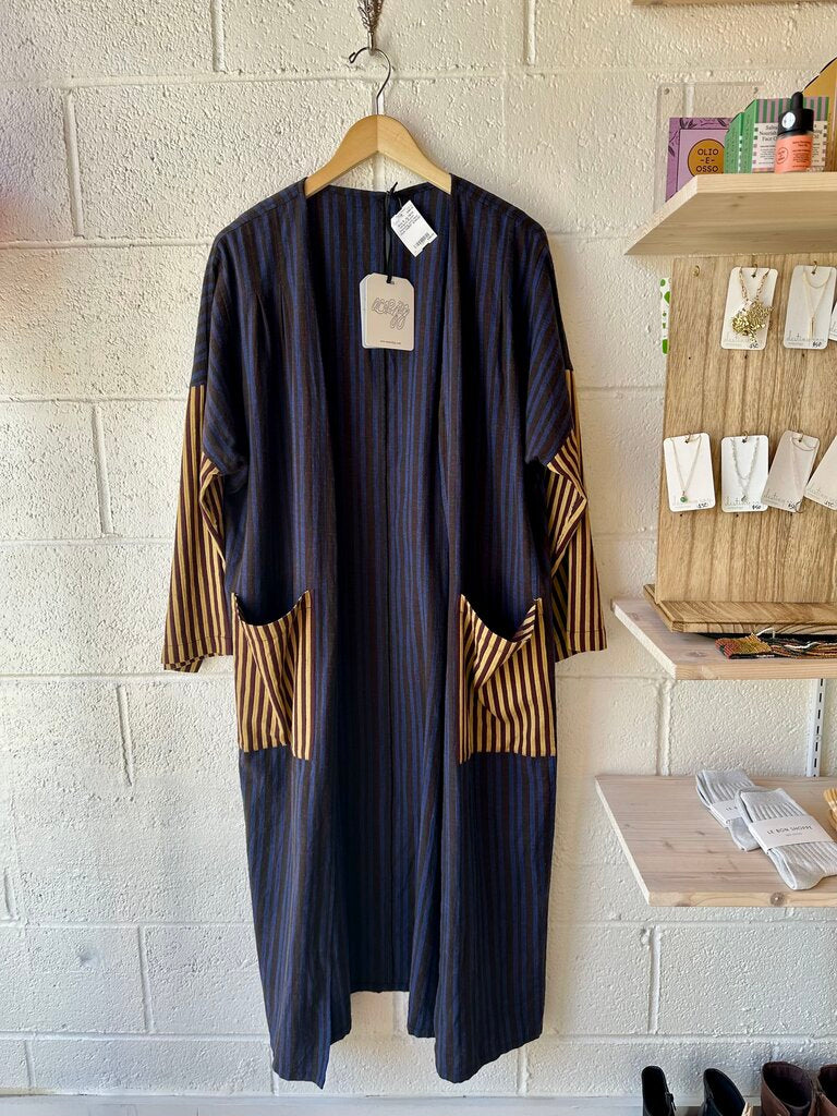 Ace & Jig NEW striped duster (missing belt)