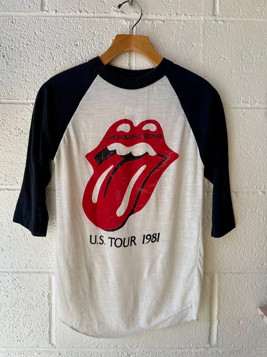 VINTAGE Rolling Stones 1981 concert tee